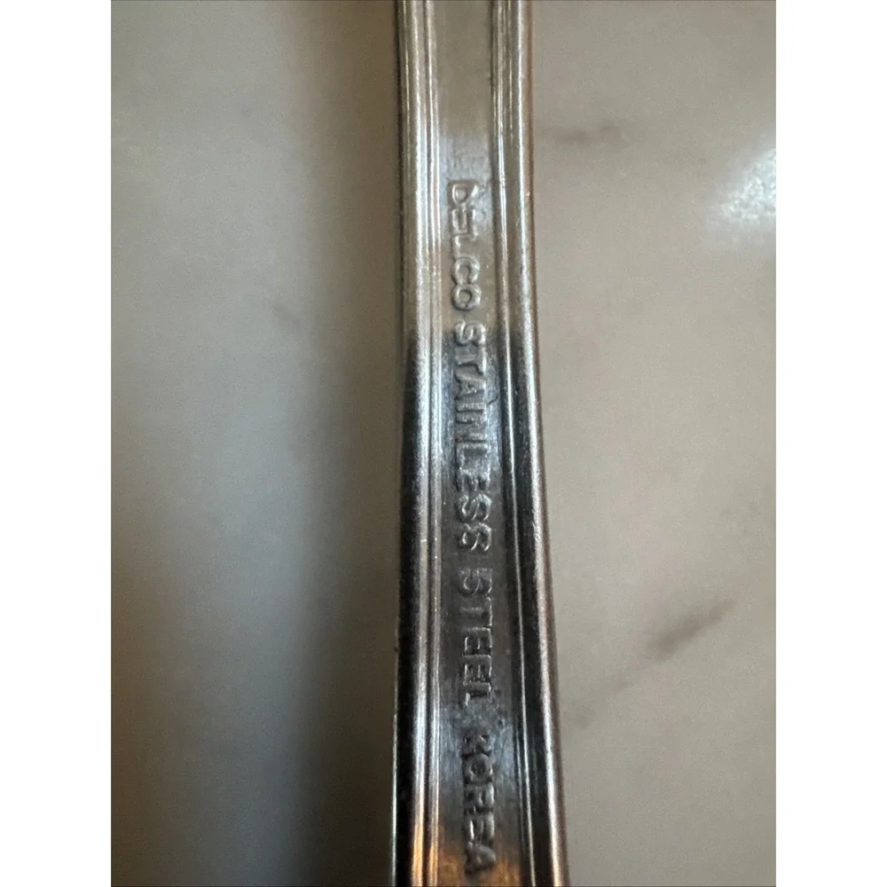 Delco Stainless Flatware Shell Design Set of 3 Dinner Forks Korea